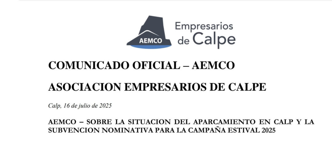 AEMCO renuncia a la subvención nominativa para aparcamiento al no ser viable su ejecución