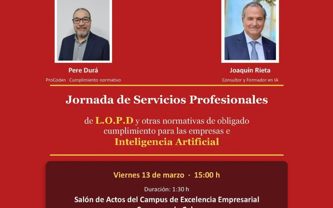 Jornada profesional sobre Protección de Datos e Inteligencia Artificial para empresas en Calpe