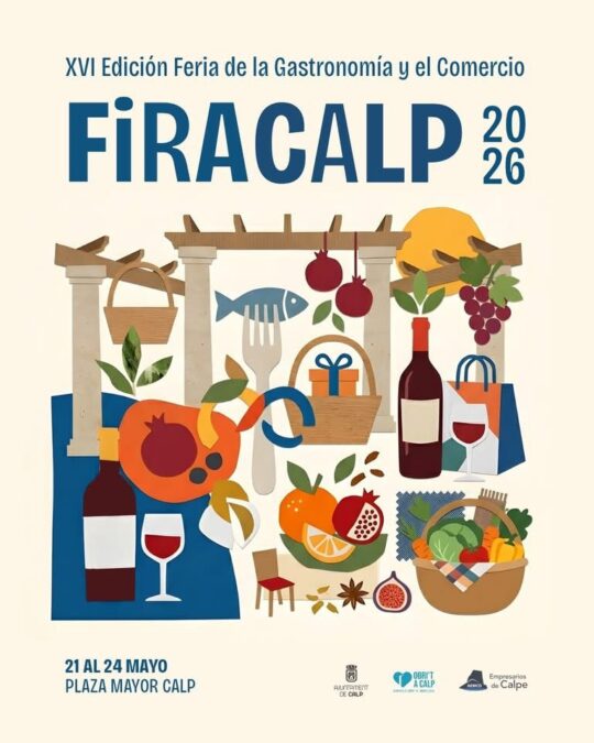 FiraCalp 2026 vuelve a Calp del 21 al 24 de mayo con gastronomía, comercio y música en directo