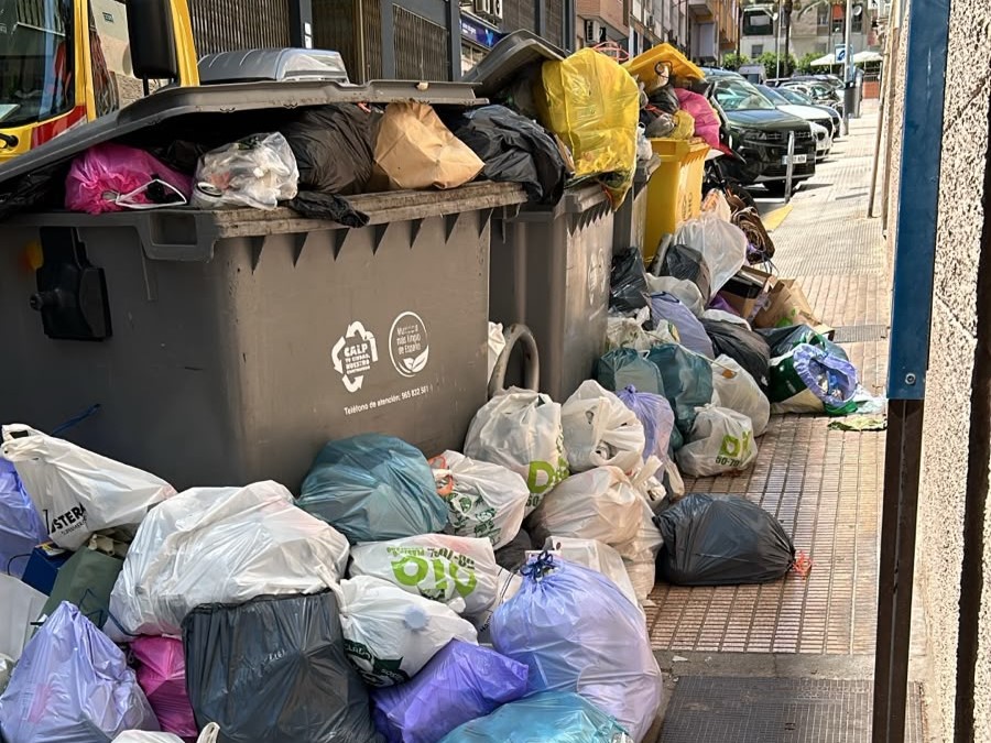 Solicitud presentada por AEMCO para reclamar solución urgente al problema de recogida de residuos en Calp