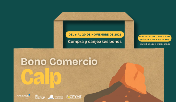 Campaña Bono Comercio Calp 2026 | del 6 al 20 de noviembre